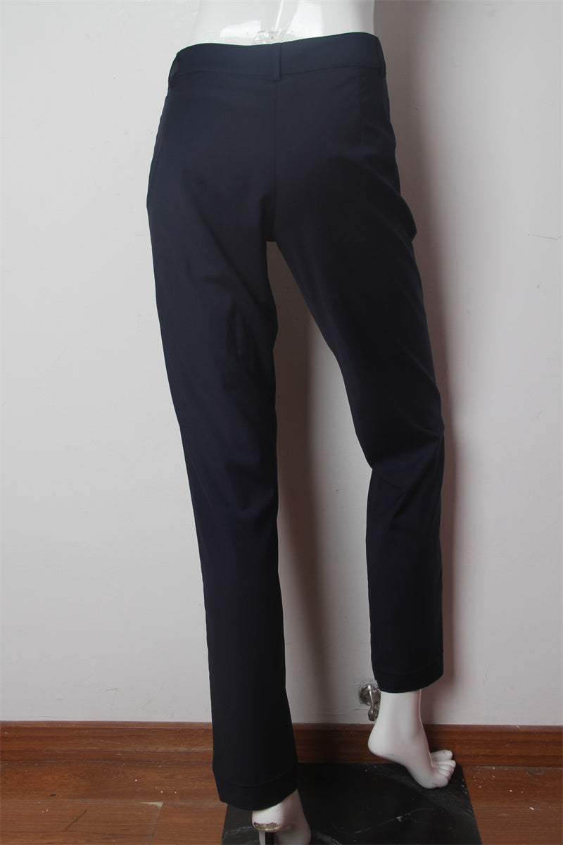 KY Custom Side Pockets Zip Fly High Quality Slim Fit Business Formal Pencil Trousers Ladies Pants