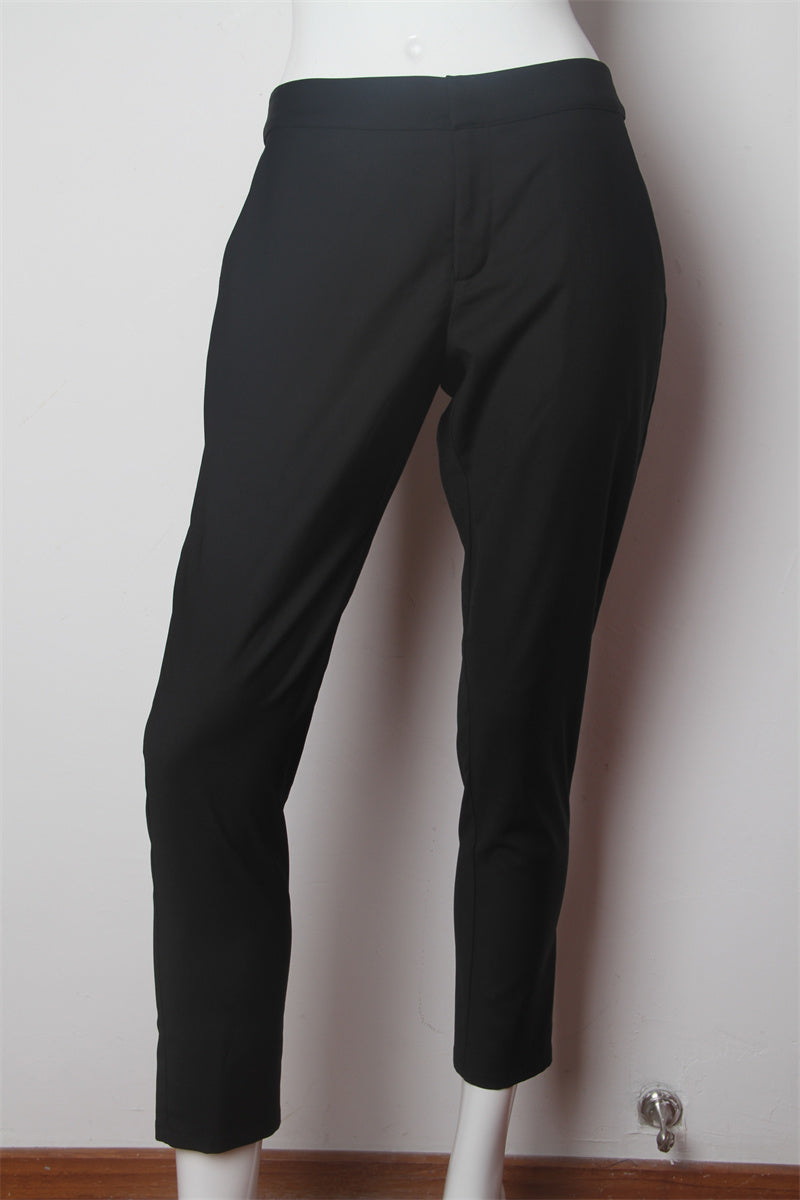 KY Custom Side Pockets Zip Fly High Quality Slim Fit Business Formal Pencil Trousers Ladies Pants