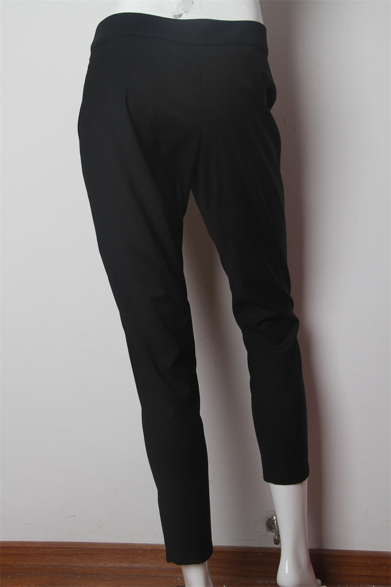 KY Custom Side Pockets Zip Fly High Quality Slim Fit Business Formal Pencil Trousers Ladies Pants
