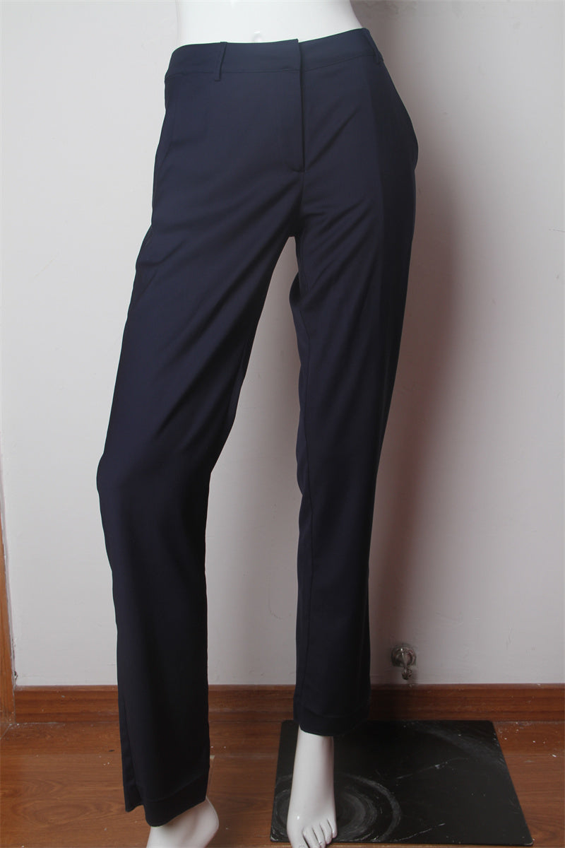 KY Custom Side Pockets Zip Fly High Quality Slim Fit Business Formal Pencil Trousers Ladies Pants
